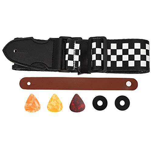 Sangle de guitare légère pour guitares électriques acoustiques pour guitares acoustiques électriques(Black and white… - Les Beatles, Paul McCartney, John Lennon, RIngo Starr, George Harrison Sangle de guitare légère pour guitares électriques acoustiques pour guitares acoustiques électriques(Black and white… – Image 6