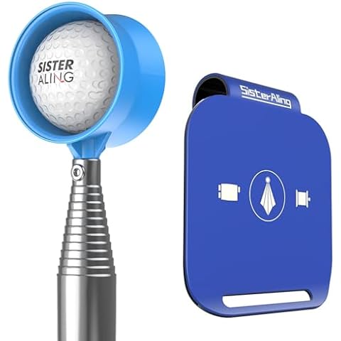 SisterAling Water Telescopic Golf Ball Retriever and Golf Bag Metal Landing Pads Cover