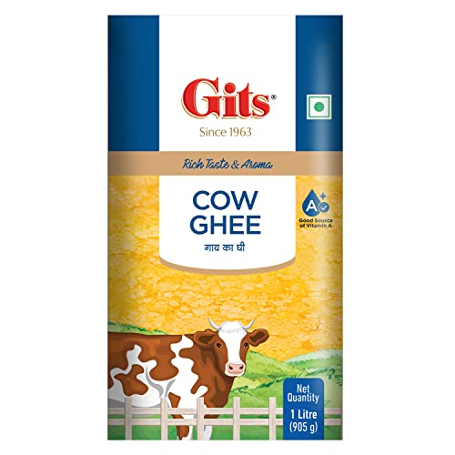 Image of Gits Cow Ghee, Desi Ghee, 1L (Pack of 2)