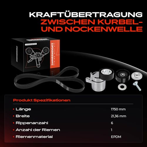 Kit de correa dentada Frankberg K036PK1750 para motor de gasolina Kangoo y Clio II 4