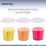 CANOPUS Paint Mixing Cups for Epoxy and Resin, 1300ml (12 Pack) with 3 Lids Graduated Paint Mixing Cups, Plastic Mixing Cups for Automotive, Art Projects - Image 2