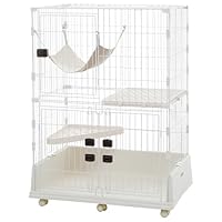 Amazon.co.jp: Purlove 猫 ケージ キャットケージ 2段 ペットケージ