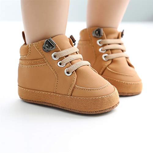 COSANKIM Baby Boy Girl Sneakers High-Top Ankle Shoes Non Slip Soft Sole Infant Toddler Prewalker First Walker Crib Shoes2