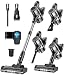 Akku Staubsauger Kabellos Akkustaubsauger Akkusauger - Kabelloser Stabstaubsauger Elektrische Sauger Kehrbesen mit Ladestation Cordless Vacuum Cleaner Für Tierhaare Teppich Beutellos Stielstaubsauger