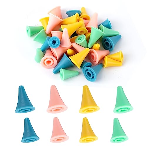 AWAVM 40Pezzi Sweater Need Cap Set, ago da Maglia in Gomma Need Cap, ago Anti Rilascio Set, Strumenti di Lana da Maglia, 20Pezzi Grande e 20Pezzi Piccolo (Colore Casuale)