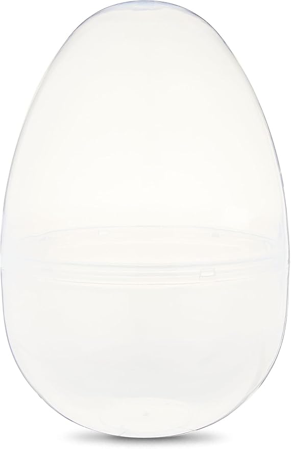 16-Inch Jumbo Clear Fillable Plastic Easter Egg
