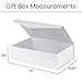 Purple Q Crafts White Hard Gift Box With Magnetic Closure Lid 14x9x4 Rectangle Favor Boxes With White Glossy Finish (14)