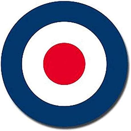 Miniatura 1 de Glossy RAF Roundel The Who Mod Target Vespa Reflectante - Adhesivo Gráfico Coche Portátil Camiones Botellas de agua Caja de almuerzo Monopatín