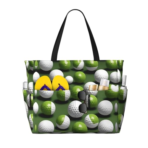 Sac à bandoulière imperméable imprimé balle de golf : protégez vos affaires de l'eau