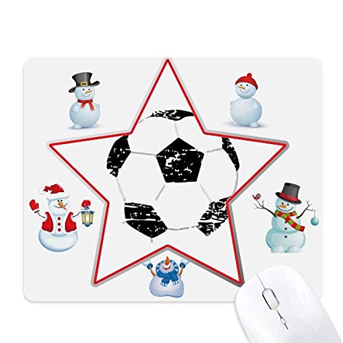 Tapis de souris football étoiles pour éviter les glissements de bureau