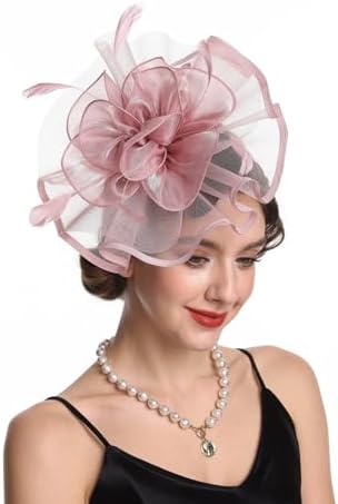 Women's Organza Church Vintage Wedding Fascinator Tea Party Wedding Hat Summer