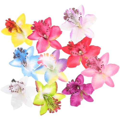 Pinzas pelo mujer orquídea de tejido decorativo para peinados de boda y vacaciones