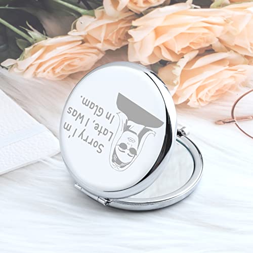 Espejo compacto redondo para maquillaje Zuo Bao miniatura 3