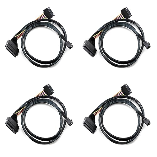 Bunggou 4X 12G Mini SAS HD?U.2 / SFF-8643?SFF-8639P[u0.5MA15sdtAU.2 SSDɓK