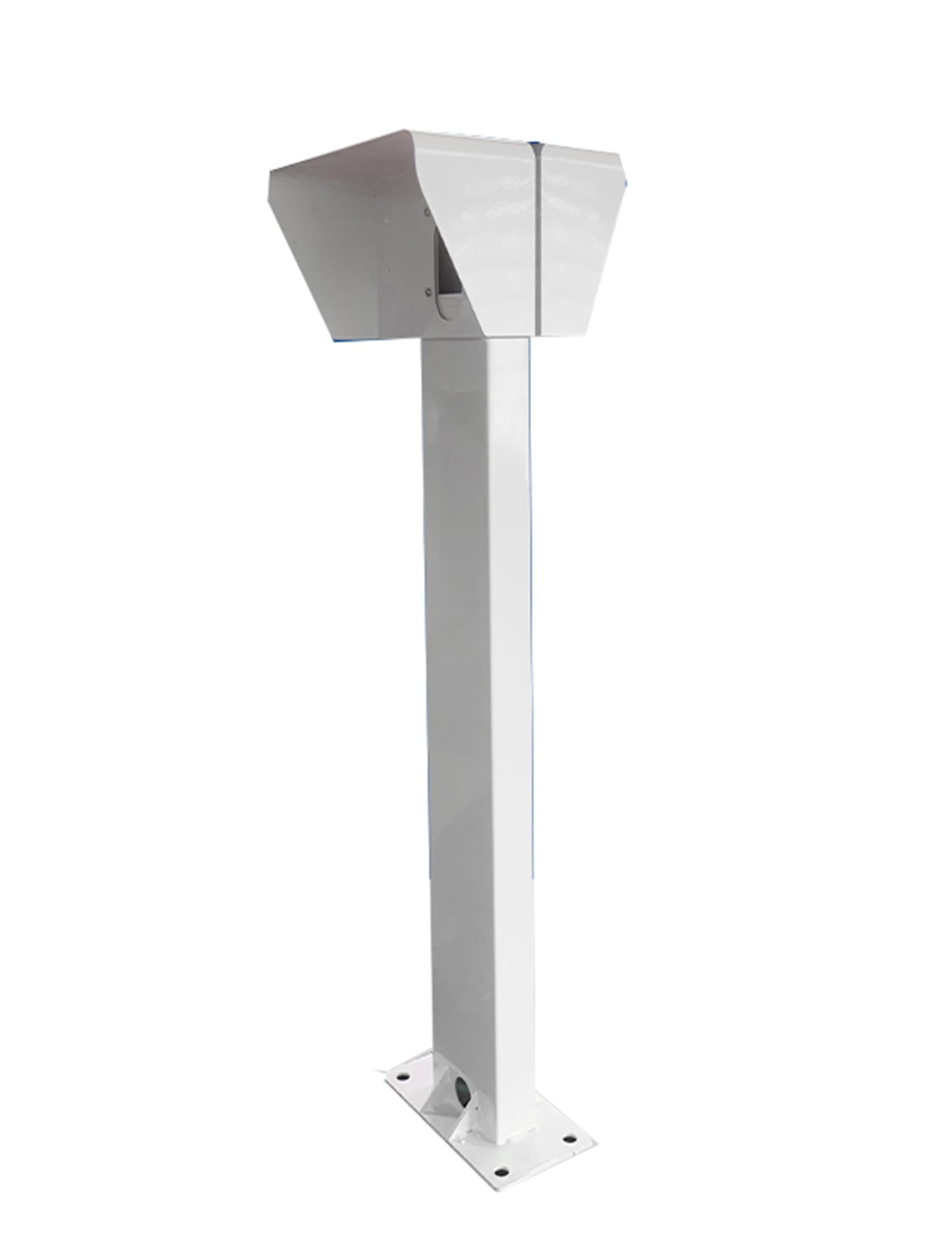 Pedestal de cargador EV de instalación y uso de doble cara, con cubierta de lluvia Base de pedestal de cargador for estación de carga Vehículo de nueva energía, poste de carga de vehículo eléctrico, s