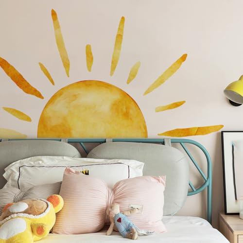 Vinilo Decorativo Sol Boho estilo Acuarela 30x60 cm miniatura 7