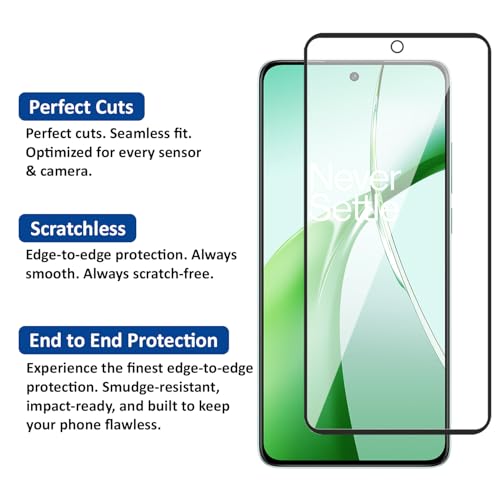 Image of AIBEX Military-Grade Tempered Glass Screen Protector Compatible for Oneplus Nord CE 4 5G / Oneplus Nord 4 5G with Edge to Edge Coverage and Easy Installation kit