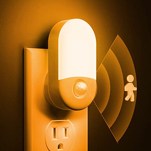 Image of L LOHAS LED Motion Sensor Night Light, Amber Night Lights Plug into Wall,2P