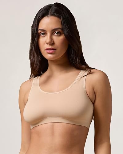 Image of URBAN ADVENTURE Cotton Full Coverage Everyday Beginner Bra for Women & Girls | Non-Wired, Non-Padded | Soft & Breathable Comfort