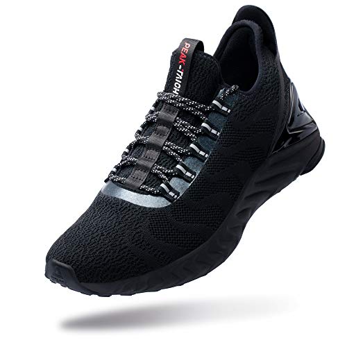 PEAK Taichi King Women's Adaptive Smart Cushioning Running Shoes, Sneakers for Running, Walking, Fitness, Gym Black