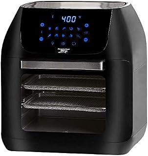Power XL 10-in-1 1500W 6-qt Pro XLT Air Fryer Oven w/Rotisserie (Black) (Renewed)