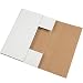 Aviditi M24182BF Easy-Fold Mailers, 24" x 18" x 2", White (Pack of 50)