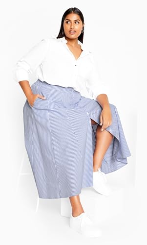 City Chic Women's Plus Size Skirt - Button-Front2
