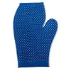 Rubber Horse Massage Mitt, Blue