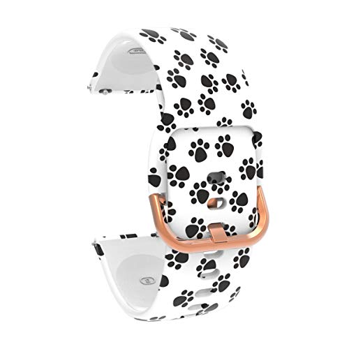 Correa de silicona para Bark CV16 con diseño floral miniatura 2