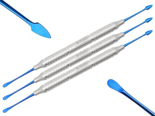 ARTMAN INSTRUMENTS Buser Periosteal Elevator Set of 3 Molt 9 Root Extraction Elevators Dental Surgical Periosteum Elevators Oral Surgery Implant Bone Grafting