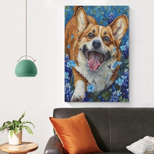 Impresiones lienzo para dormitorio de poster perro 50x75 4