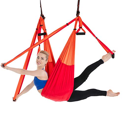 QYLJX Columpio Aéreo de Yoga, Hamaca de Yoga Voladora Lente para Ejercicios de Inversión de Yoga Antigravedad, para Ejercicios de Inversión de Yoga de Gimnasio en Casa Cover