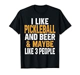 Photo Gallery mi piace pickleball and beer divertente paddle player donne maglietta Photo Gallery mi piace pickleball and beer divertente paddle player donne maglietta