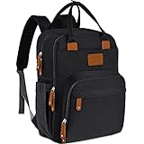 Mochila de Maternidade Donna Laço Bebê LB Kyara Preto