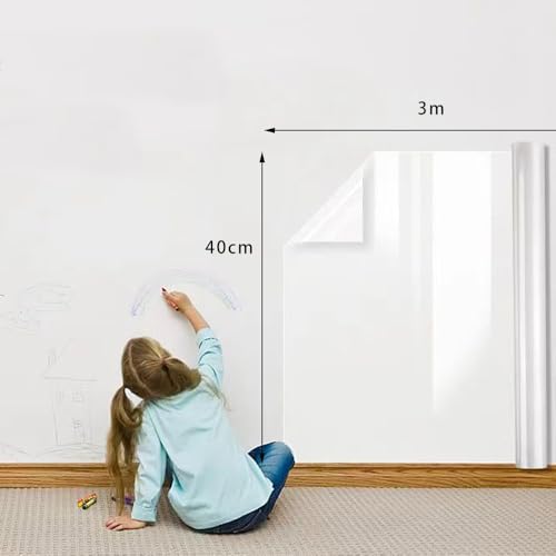 FUSONGQINTANG Elektrostatische Wandschutzfolie 40 X 300cm Klar Statische Folie Wand Spritzschutz Küchenrückwand Folie für Wände, Esstische, Möbel, Küchen und Büros