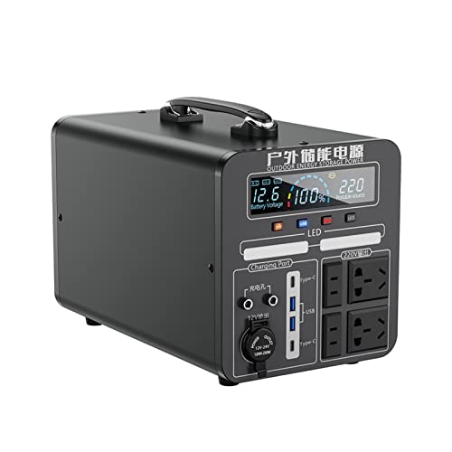 Syfunlv Centrale Électrique Portable, Stockage d’énergie mobile, Générateur Solaire Portable, Énergie de Secours Batterie Onde Sinusoïdale Pure, Générateur Solaire pour Extérieur, Maison.