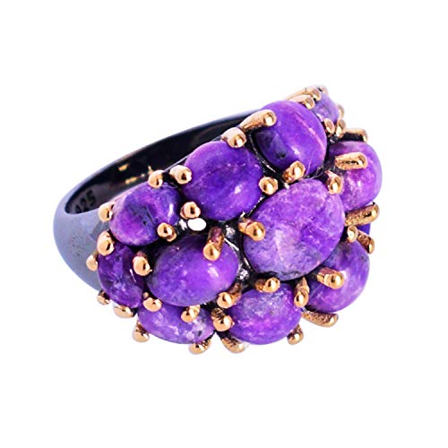 Bague Sugilite Violette Argent 925 : le cadeau mixte idéal pour célébrer un moment unique