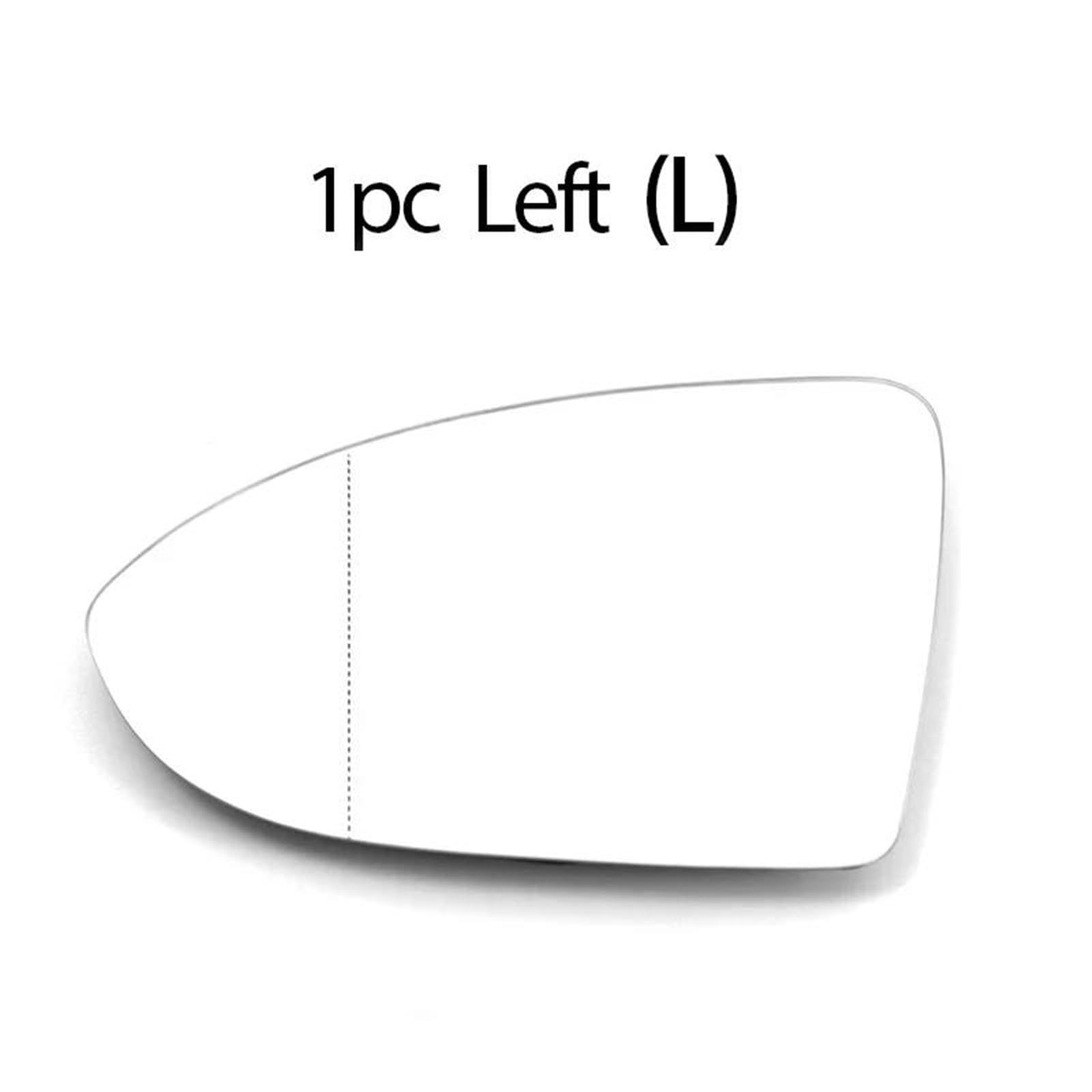 Rétroviseur De Voiture En Verre Chauffant Anti-buée Pour Golf 7 MK7 MK7.5 Pour Touran 5T 2012 – 2021(Left)