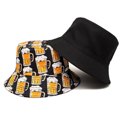 Image of Quanhaigou Bucket Hats Unisex Summer Travel Beach Fisherman Cap for Men Women Teens