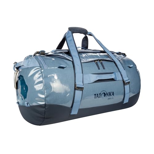 Image of Tatonka Barrel 85L - Wasserfeste Reisetasche mit Rucksackfunktion, grosser Offnung, gepolstertem Boden und abschliessbarem Reissverschluss, Elemental Blue, 85 Litres, Durable travel bag with stowable