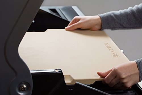 K Rocksheat Large Pizza Stone Heavy Duty Baking Grilling Stone 20" X 13.5", Perfect For Oven, Bbq And Grill. Innovative Double - Faced Built - In 4 Handles Design #TOP4