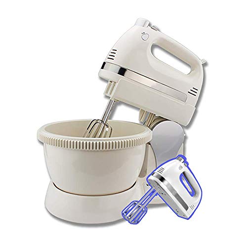 Standmixer 3 L Edelstahl-Rührschüssel, 5-Gang-350-W-Kippkopf-Mixer, Küchen-Elektromixer mit Teighaken, Drahtpeitschenschläger für Kuchen, Teig,