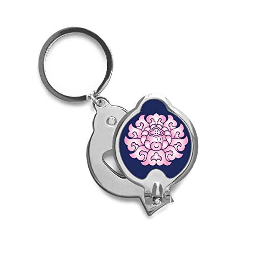 Coupe-ongles fleur de lotus au design plante rose avec trimmer intégré