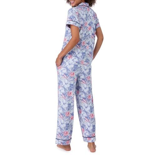 Tommy Bahama - Women's Pajama Set, Short Sleeve Notch Collar Button Down Top with Long Pants for Sleep or Lounge3