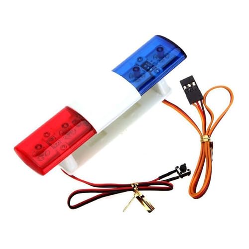 BOLIDORC RC Police Car Flash Light LED Light Bar Alarm Lamp for 1/10 1/8 TRX4 CC01 D90 SCX10 RC...