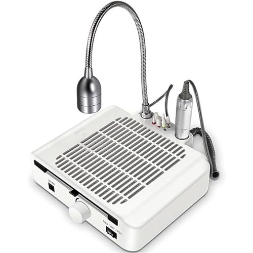 Kccjjrg B,Nail Drill, Nail Polish Remover, and Dust Collector All-in-One Multi-Functional Machine with LED Lighting – Ideal for High-End Nail Salons.