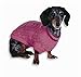 Fashion Pet Classic Cable Dog Sweater, Pink, X-Small