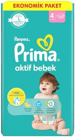 Prima Bebek Bezi Aktif Bebek 4 Beden 54 Adet Fırsat Paketi - Görsel 2