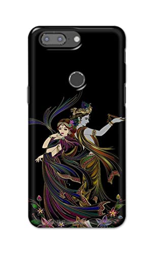 Image of Lord Radha and Krishna Hard Back Case Cover for OnePlus 5T Back Cover -(J5) VNS2223
