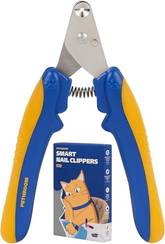 [PETHROOM] Cat Nail Clipper Trimmer for Indoor Cats with Circular Cut Hole (2mm) | Premium Sturdy...